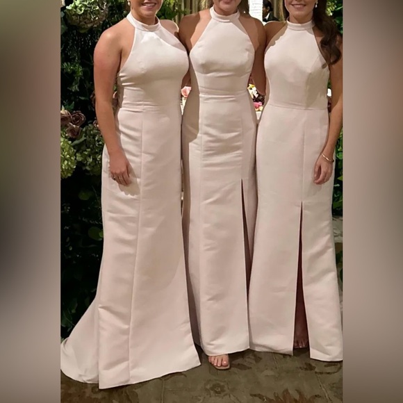Amsale Shanice Bridesmaid. Color: ballet faille